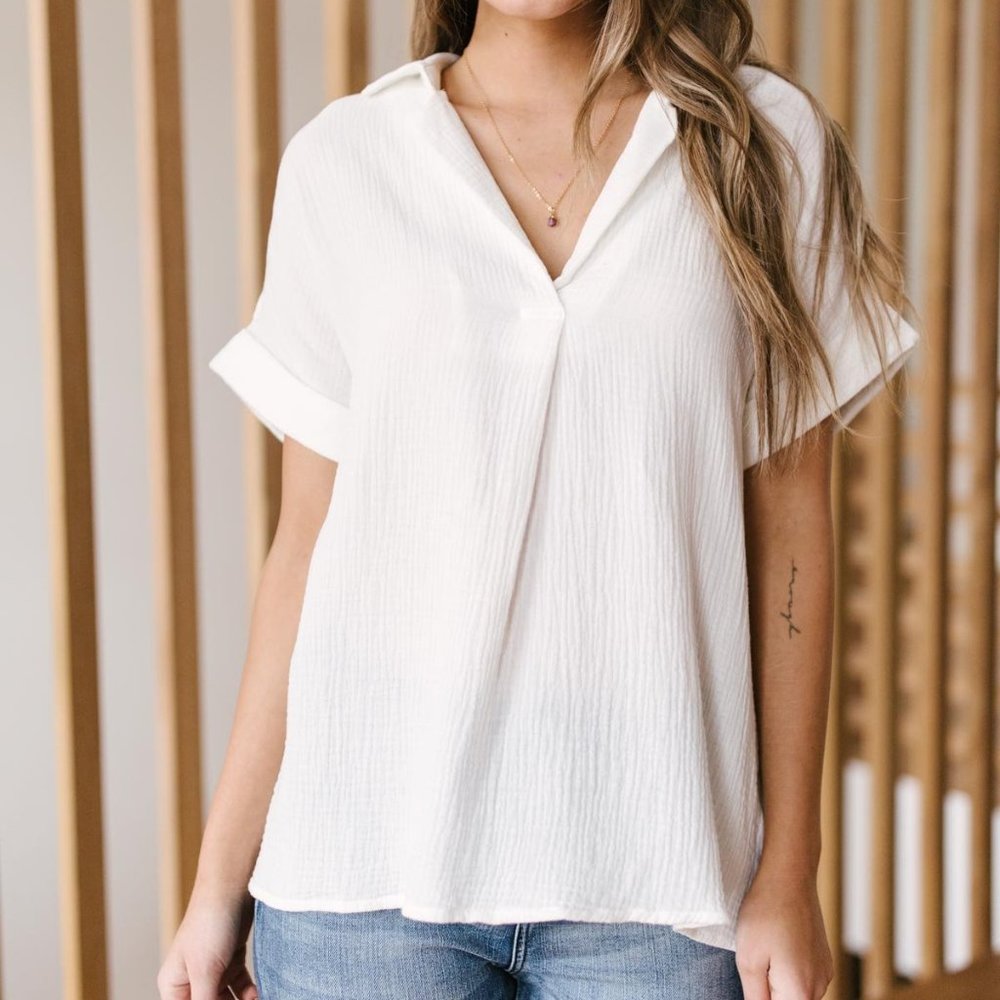 Everyday White Blouse